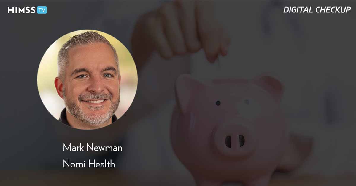 Mark Newman, Nomi Health_Doctor holding piggybank Photo by Panuwat Dangsungnoen/iStock/Getty Images Plus
