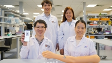 
  Inventors of the AI-enabled sensor patch for wound monitoring
