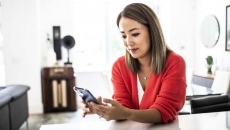 
  Person using smartphone

