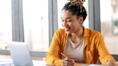 
  Person using laptop
