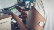 Photo of glucose monitor patch