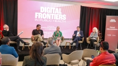 
  Panelists at Digital Frontiers in Public Health event
