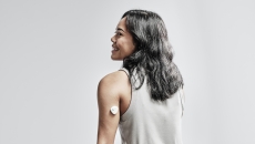 
  A patient wearing Nutromics' lab-in-a-patch device
