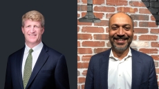 
  Former U.S. Representative Patrick J. Kennedy, founder of the Kennedy Forum, and Nawal Roy, founder and CEO of Holmusk
