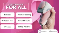 
  iBreastExam hand-held device with features
