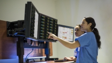 
  Clinicians using Philips' patient monitoring portal.
