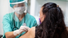 Person getting a shot