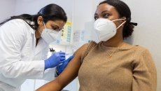 Person getting a shot