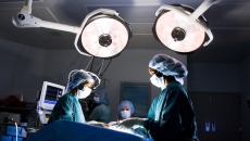 Surgeons performing an operation.