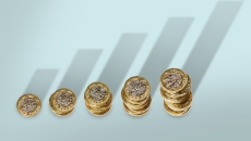 Stacks of gold coins