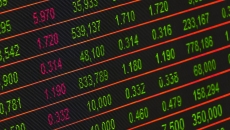 A stock exchange board.