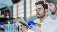 Scientists working in a lab.