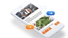 A wellness app smartphone screen example
