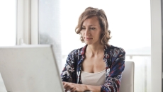 Person on computer