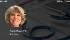 Dr. Carrie Nelson at KeyCare_Stethoscope on laptop Photo by Virojt Changyencham/Moment/Getty Images