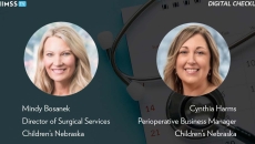 Mindy Bosanek and Cynthia Harms at Children's Nebraska_Stethoscope with calendar page Photo by Kwangmoozaa/iStock/Getty Images Plus