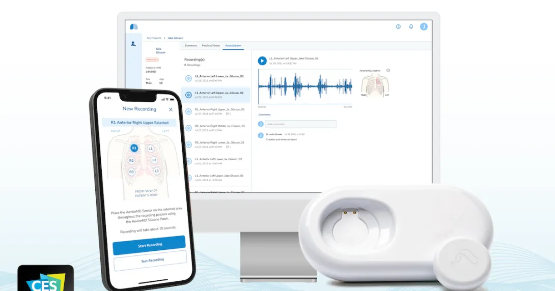 Aevice Health's chronic respiratory disease management platform Aevice Health's chronic respiratory disease management platform