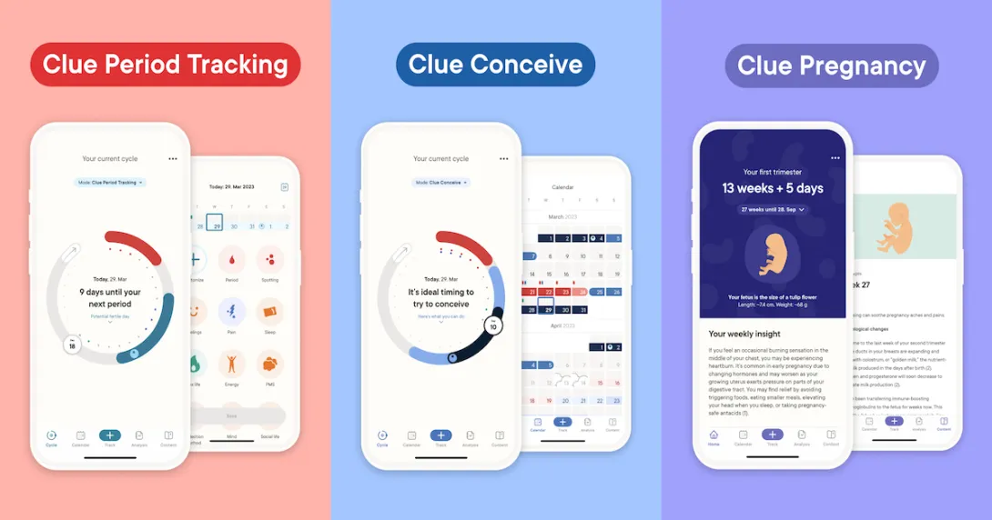 Clue app
Clue app