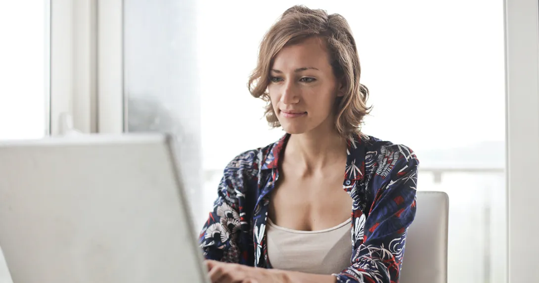 Person using a computer
Person using a computer