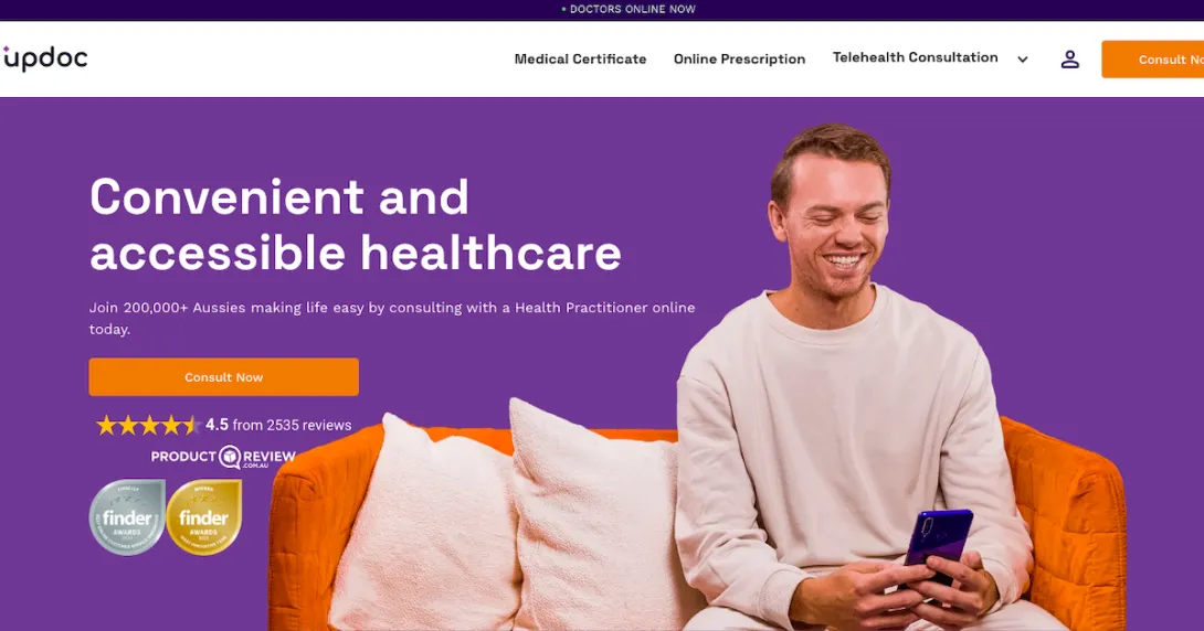 Home webpage of Updoc Home webpage of Updoc