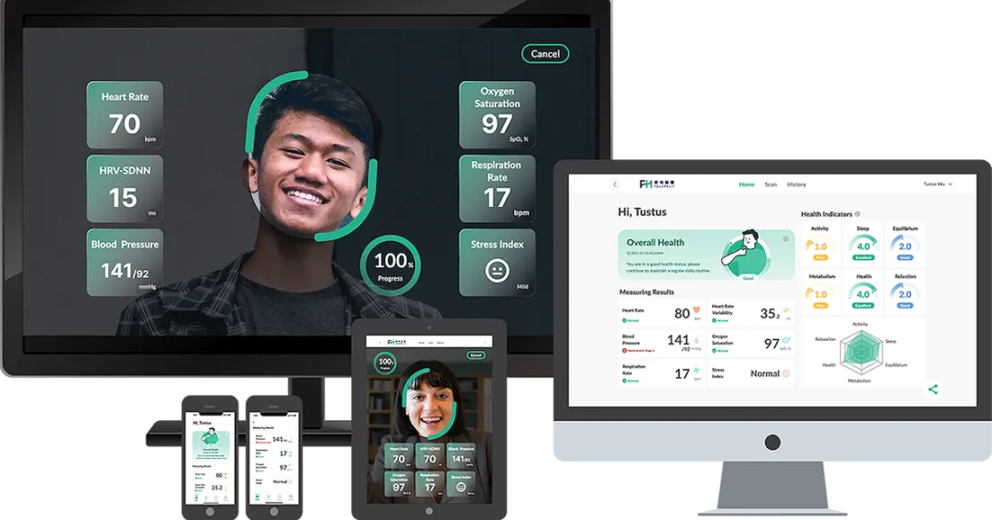 FaceHeart web and mobile applications FaceHeart web and mobile applications