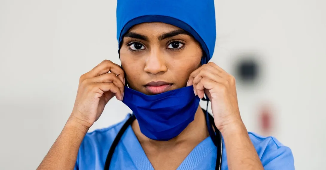 Healthcare provider in scrubs Healthcare provider in scrubs