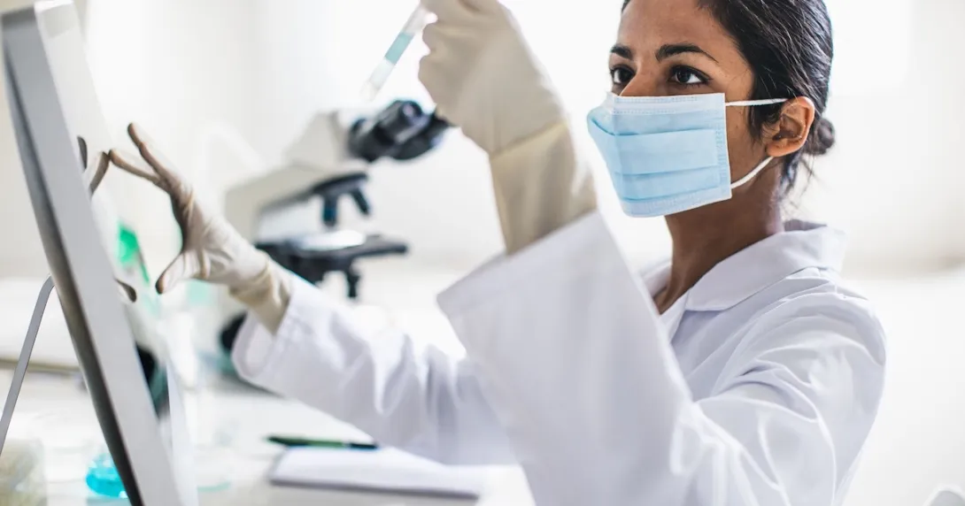 Scientist in a laboratory Scientist in a laboratory