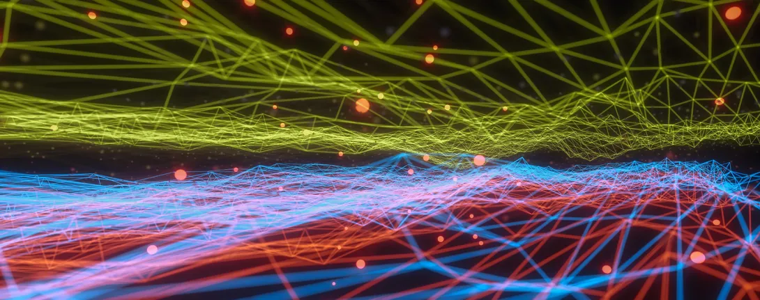 multicolored line contour graph