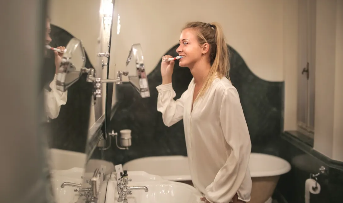 Brushing teeth