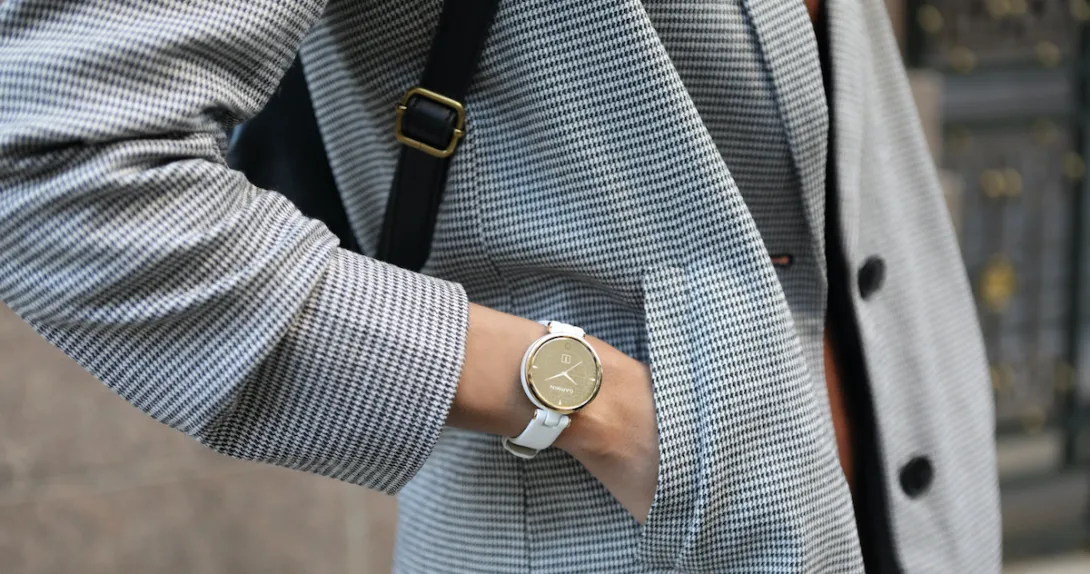 Lily is Garmin’s smallest watch yet, with a 34mm watch face and 14mm band meant to “enhance the overall feminine aesthetic.”