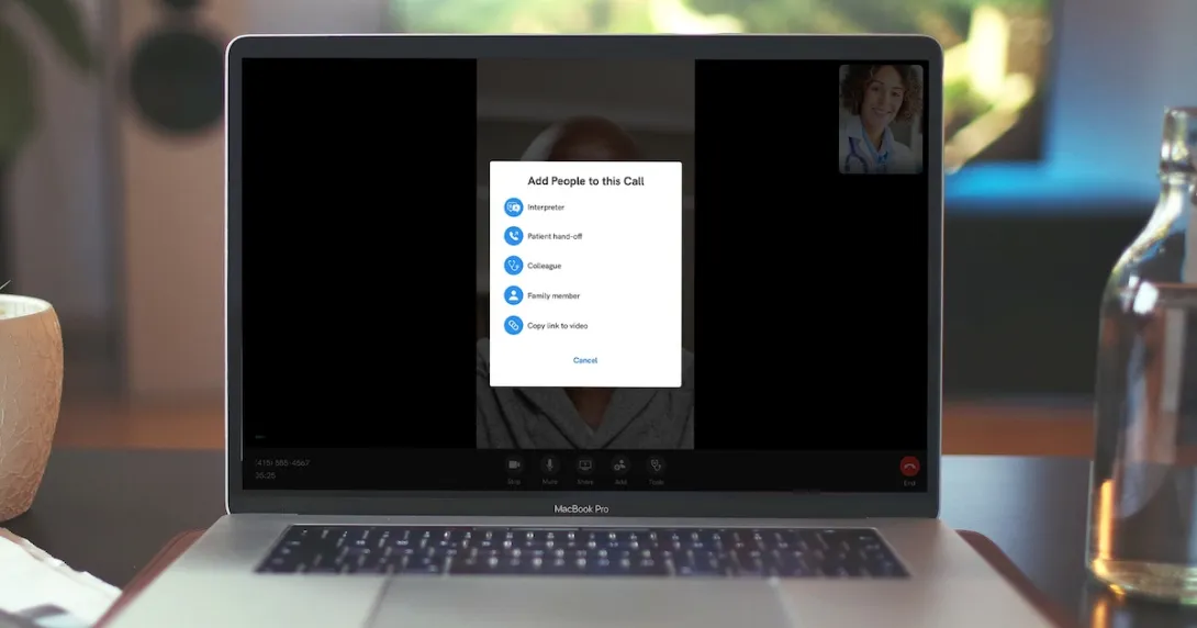 Desktop view of the Doximity Dialer