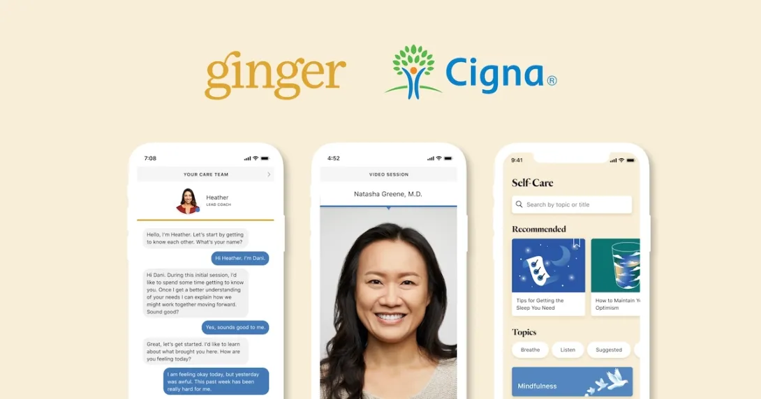 Ginger and Cigna dashboard