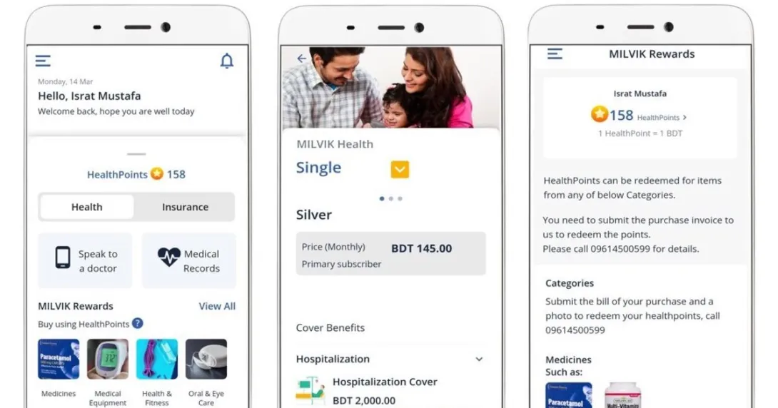Milvik Health+ app