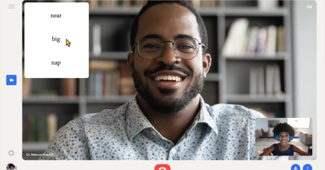 A screenshot of a telehealth appointment with a provider A screenshot of a telehealth appointment with a provider
