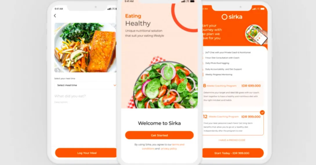 Mobile health coaching app Sirka