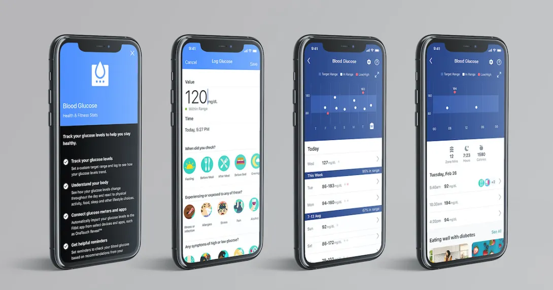 Users can import their blood sugar data automatically by connecting with their LifeScan OneTouch Reveal app or by manually logging their levels.