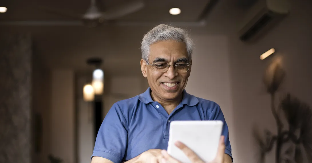 Person on phone