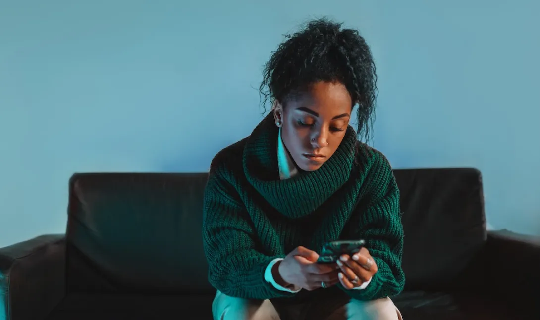 Person on phone