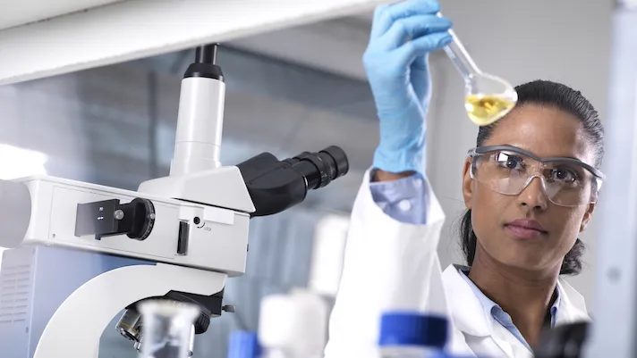 Scientist in lab