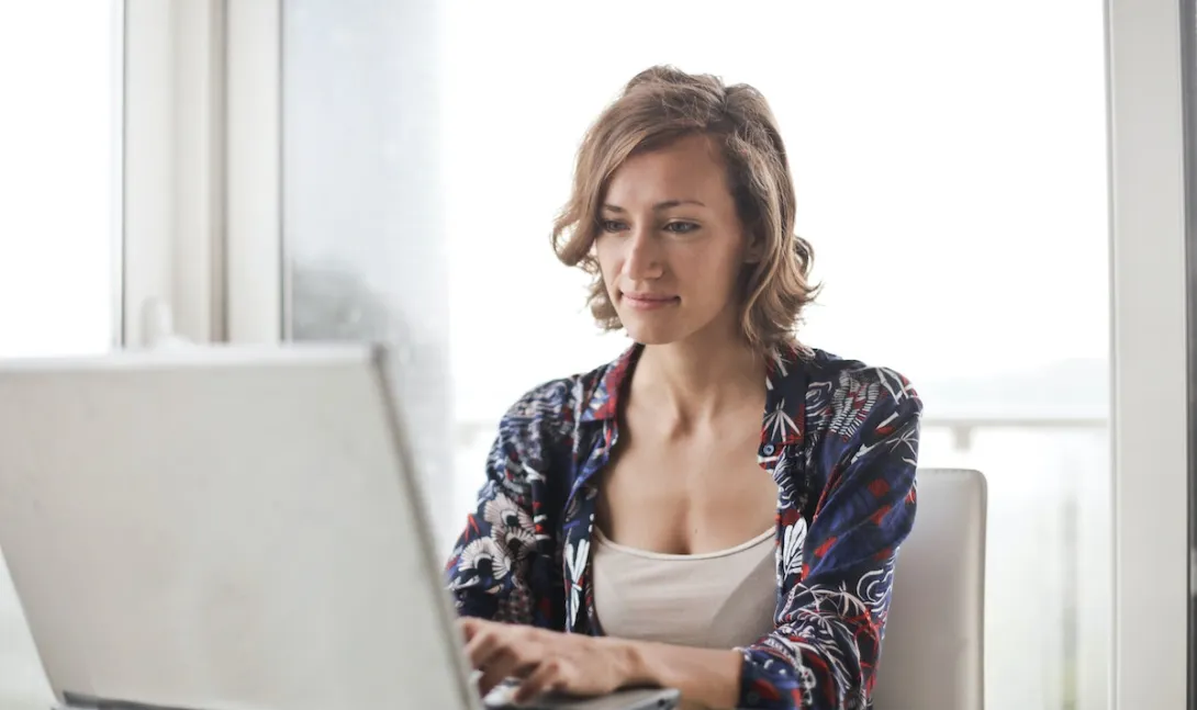 Person on computer