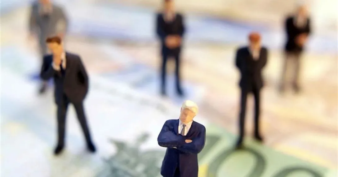 Image of Businessmen and money