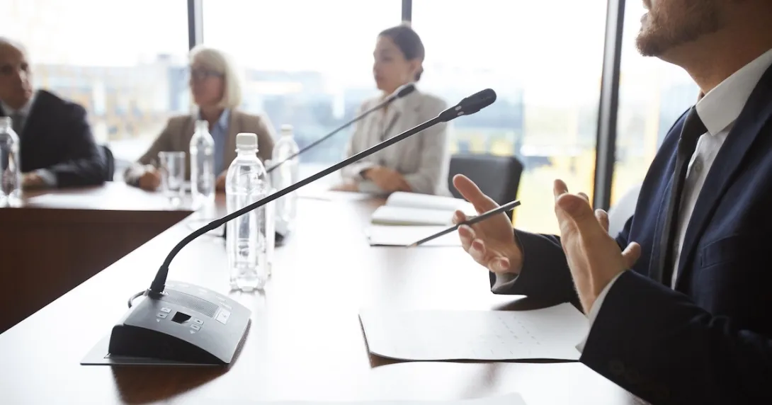 Executives in a meeting