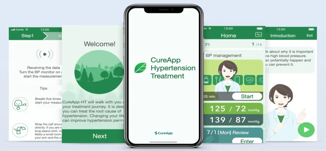 CureApp's DTx app for hypertension