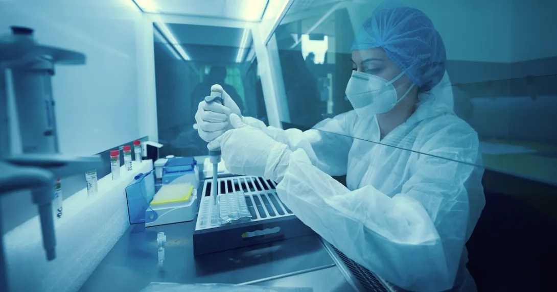 Technician working in a lab