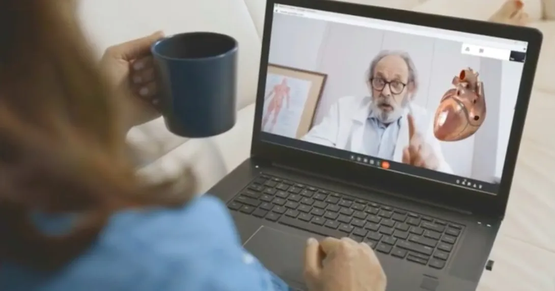A demonstration of the new AR patient education module on Connect2MyDoctor