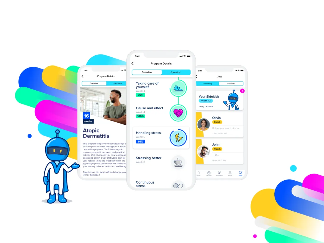 Sidekick Health, Pfizer, digital therapeutics, atopic dermatitis