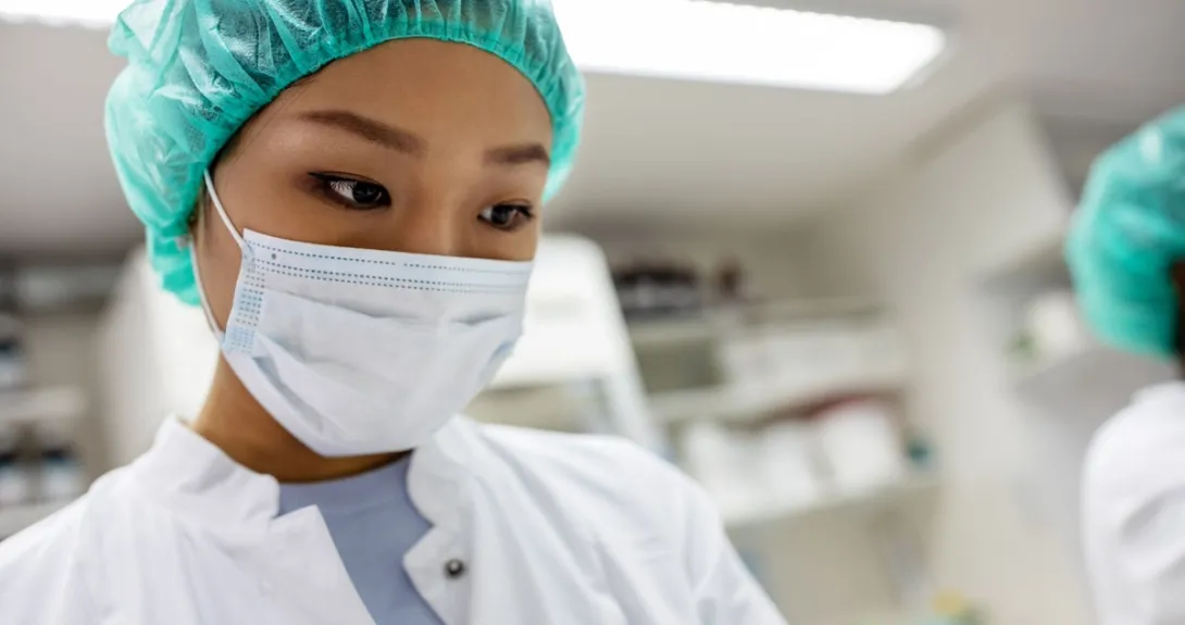 Healthcare professional in a pharmacy setting